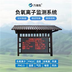 WX-FZ4負氧離子濃度監測系統